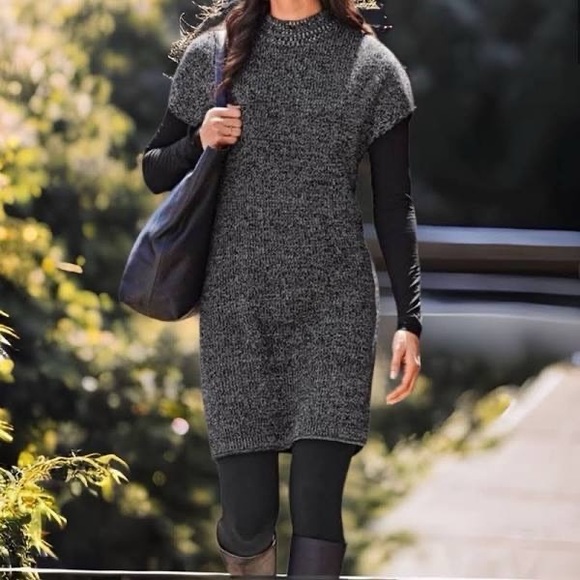 Athleta - EUC - Pinewood 100% Merino Wool Sweater Dress - Size: Medium - Picture 2 of 8